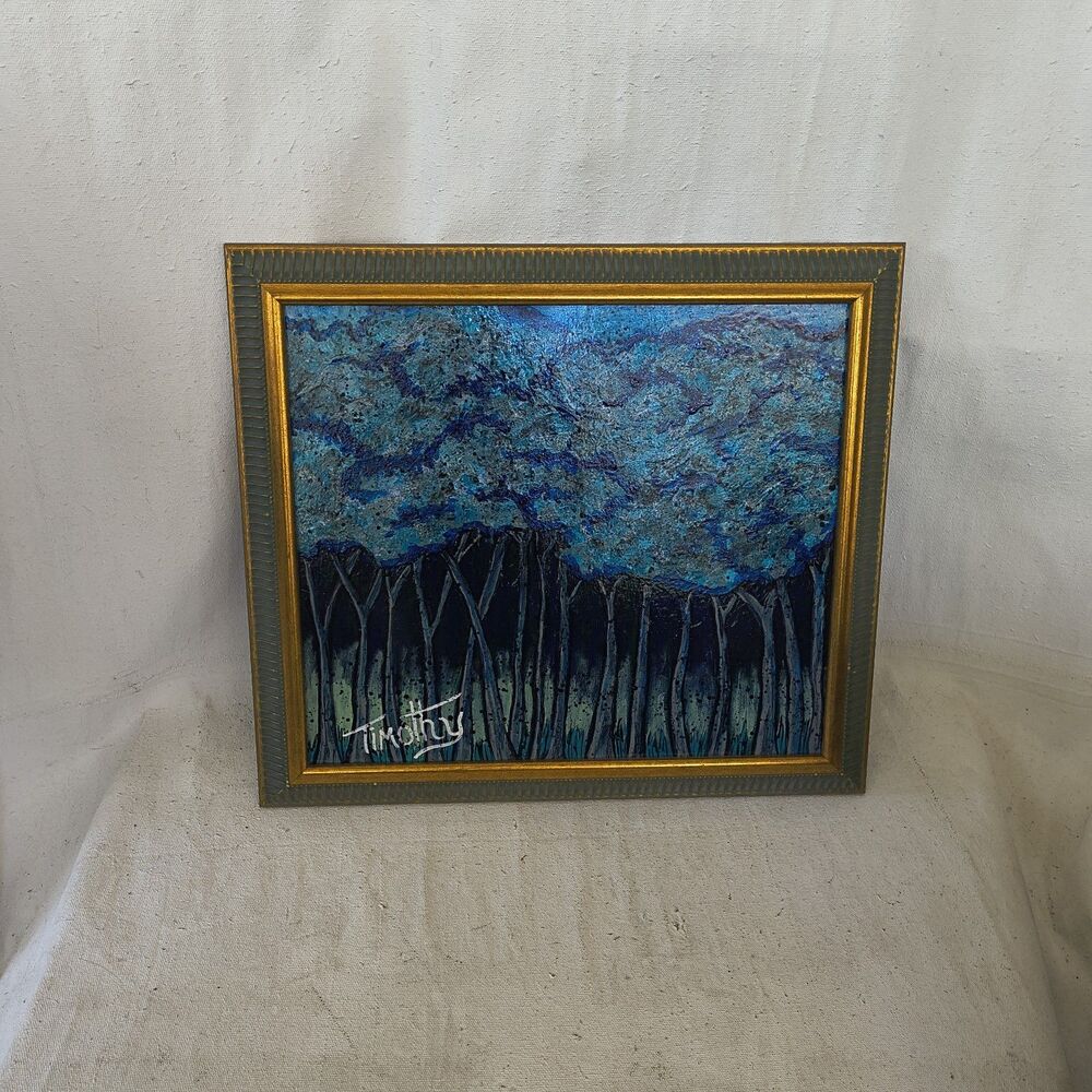 Original Acrylic Painting " Monochromatic"  13" X 15" By Timothy Designs